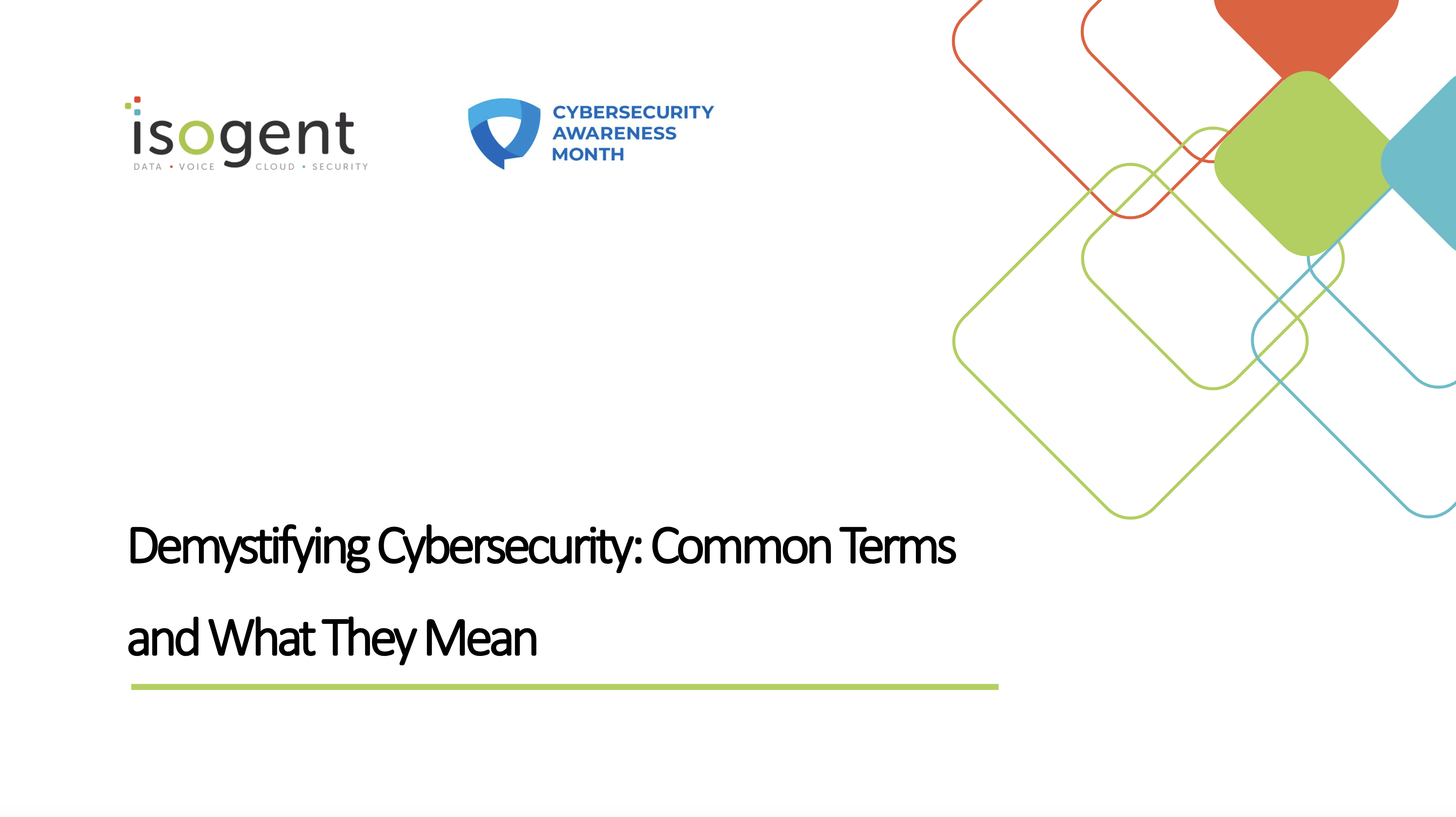 Demystifying Cybersecurity: Common Terms and What They Mean