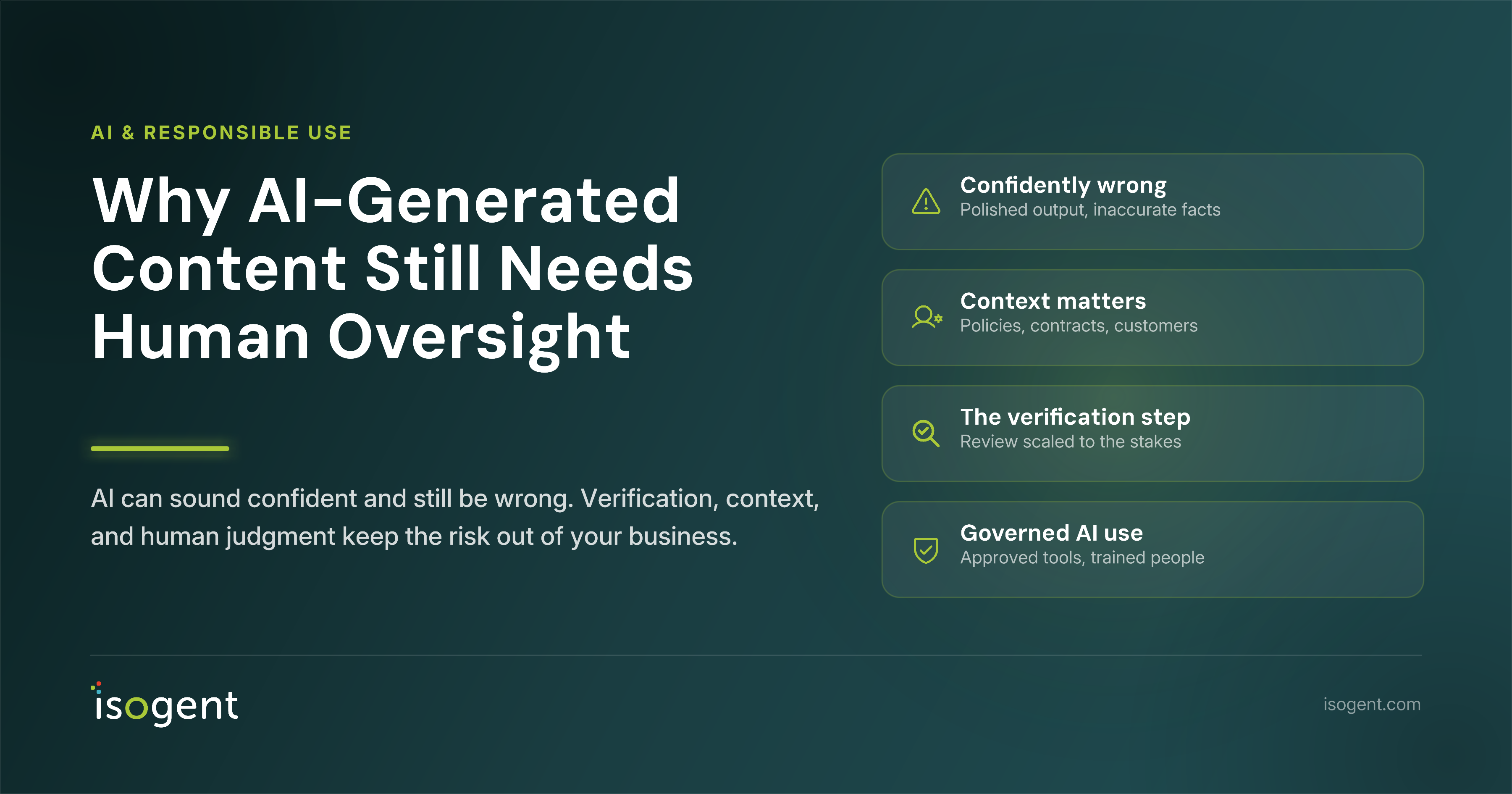 Why AI-Generated Content Still Needs Human Oversight